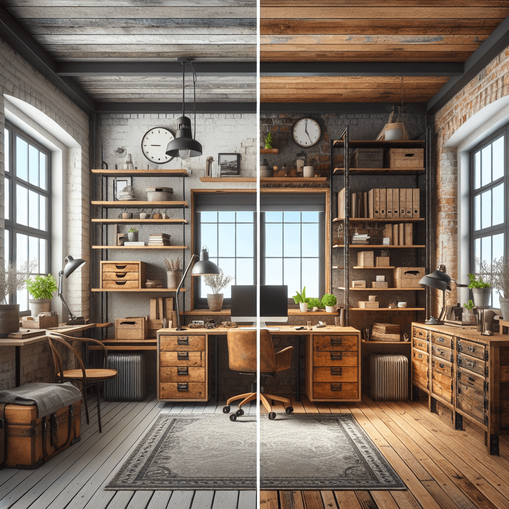 A beautifully restored home office in a historic Craftsman-style house, showcasing period details and custom woodworking.