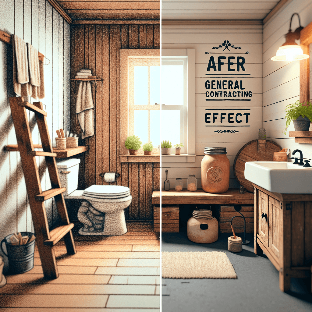 A beautifully transformed small bathroom featuring modern fixtures, bright lighting, and custom storage solutions.