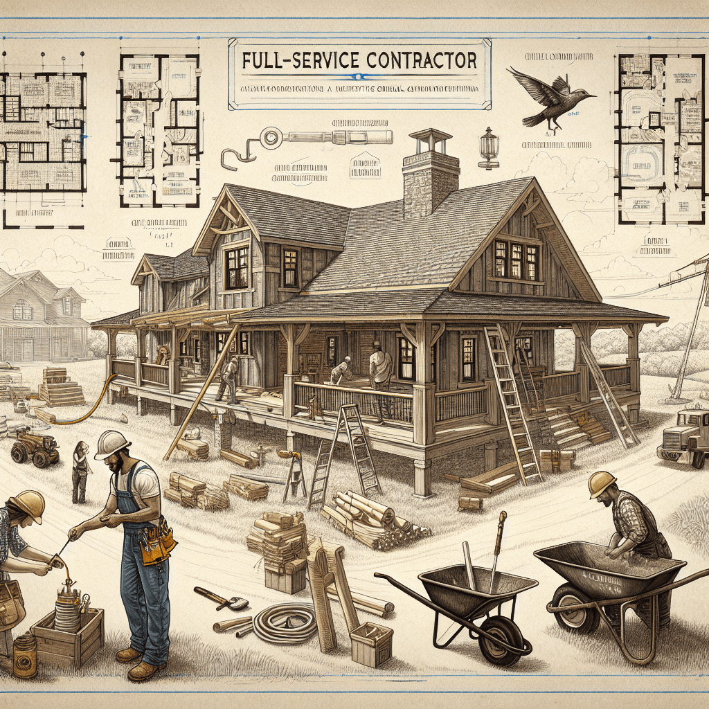 Full-service general contractor overseeing a home renovation project