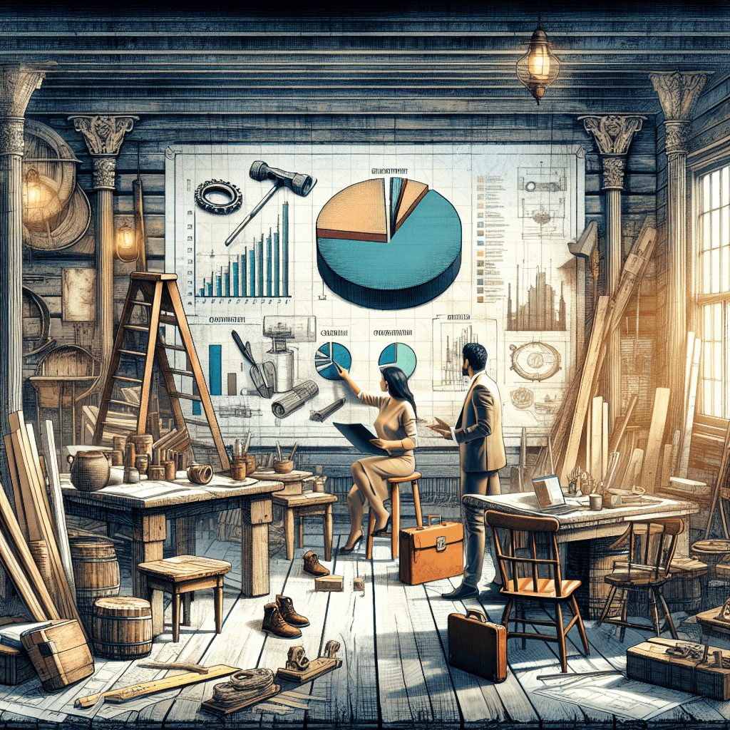 General contractor reviewing home renovation budget and plans
