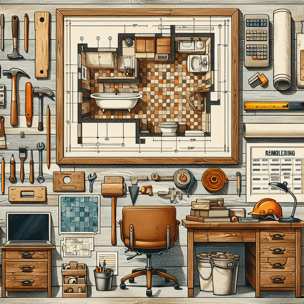 Beautifully renovated bathroom with custom cabinetry and coastal-inspired design.