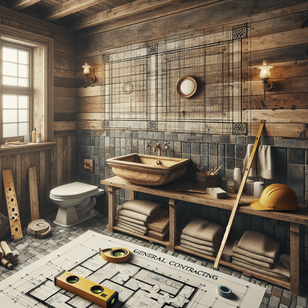 A beautifully remodeled bathroom blending vintage style and modern amenities