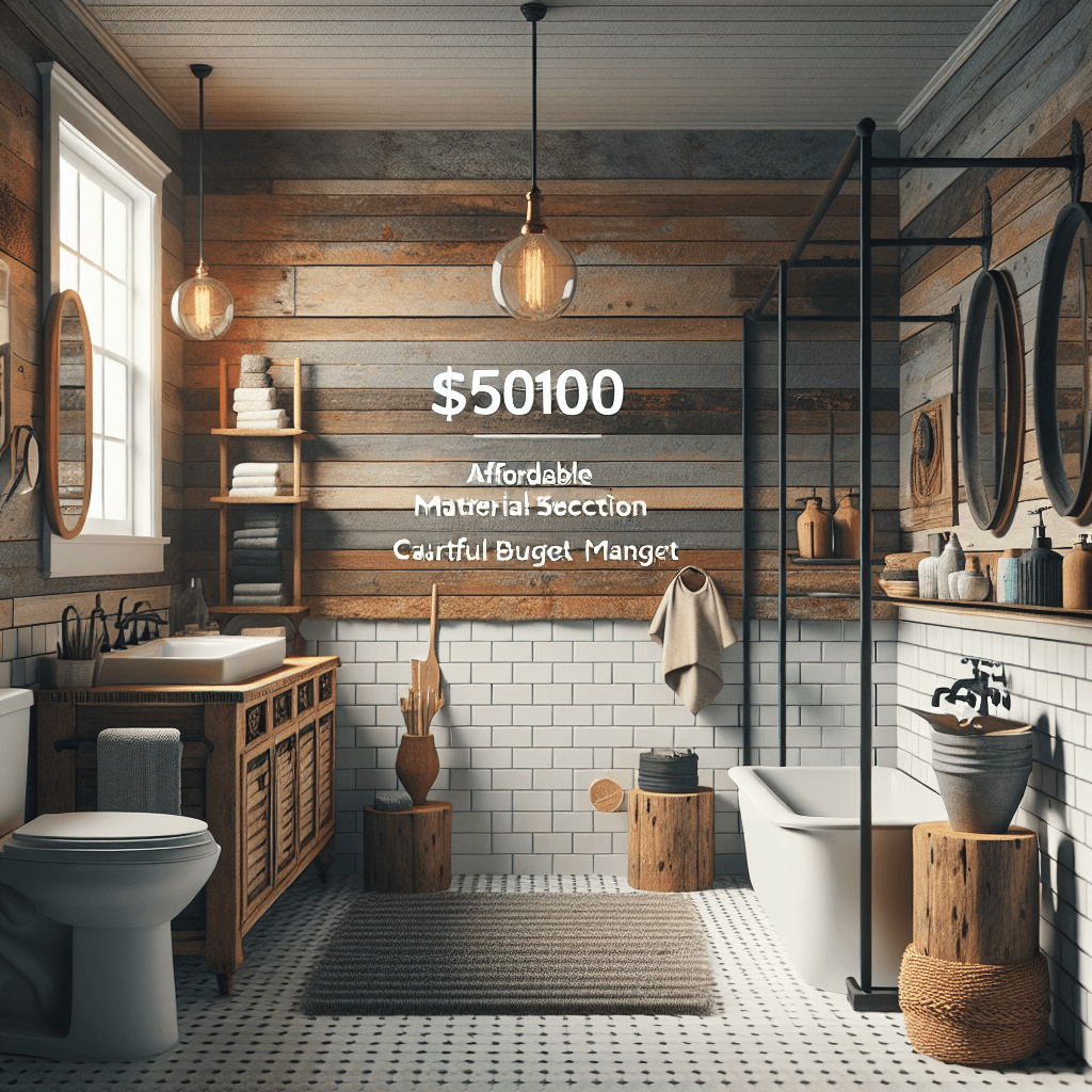 Bathroom makeover showcasing budget-friendly renovations under $5000